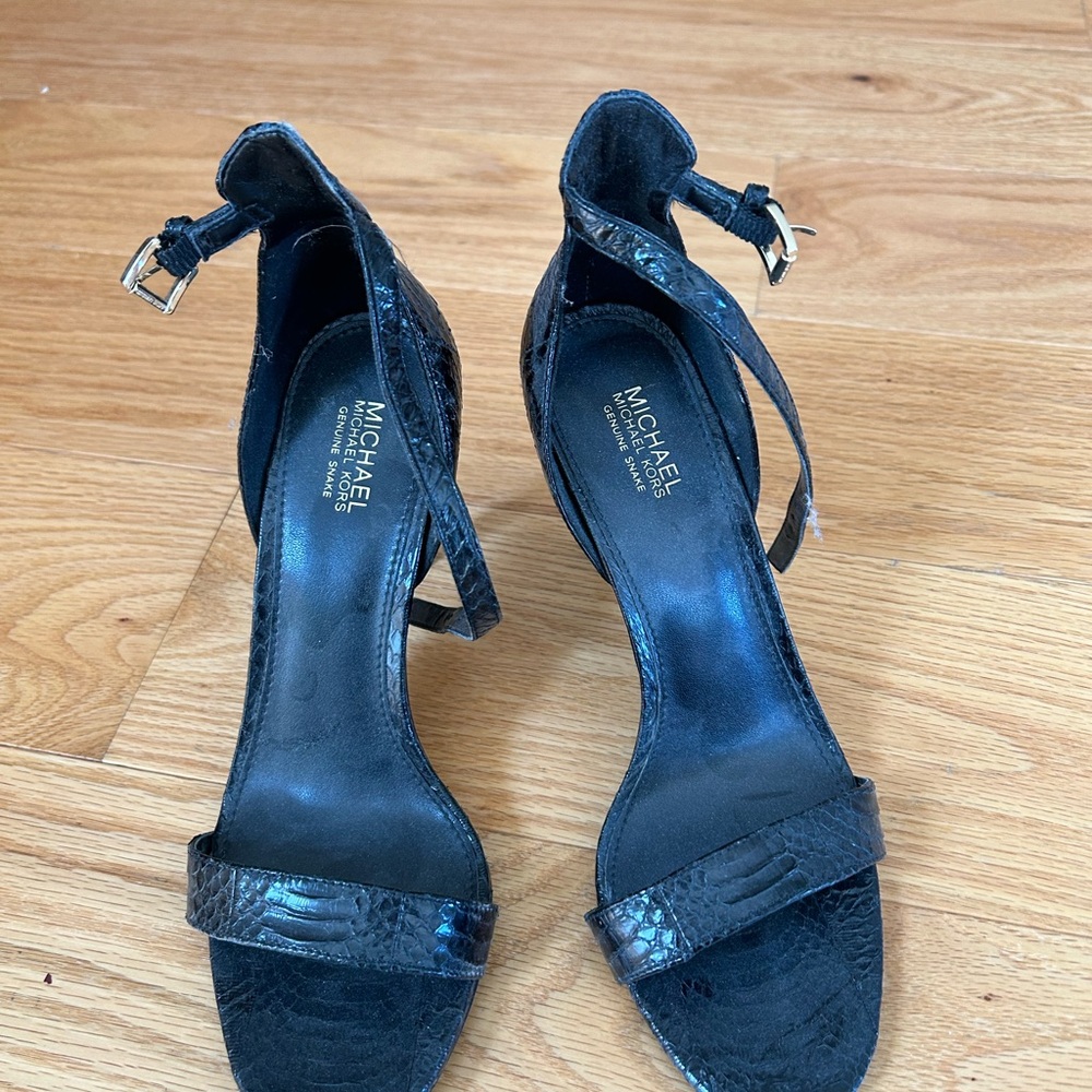 Michael Kors Black Strappy Heels